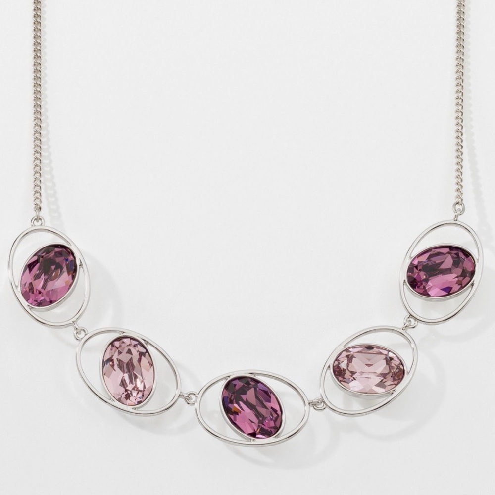 Touchstone Crystal In Rotation Necklace & Earrings Set - Picture 6 of 11